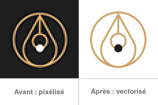 Je vais vectoriser votre logo pixelisé par Fabien_C