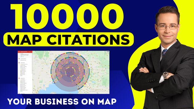I will do 10000 google maps citations to optimize your google my ...