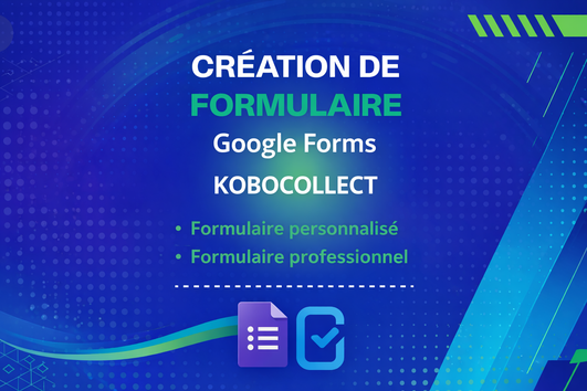 Je vais créer vos formulaires pour vos collectes de données sur Google ...