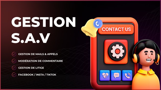 Je vais gérer votre service client SAV par Admi_Pro