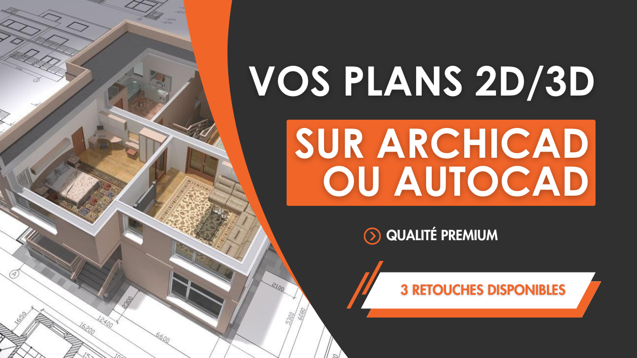 Je vais faire vos plans 2D/3D avec ArchiCAD par B_wal
