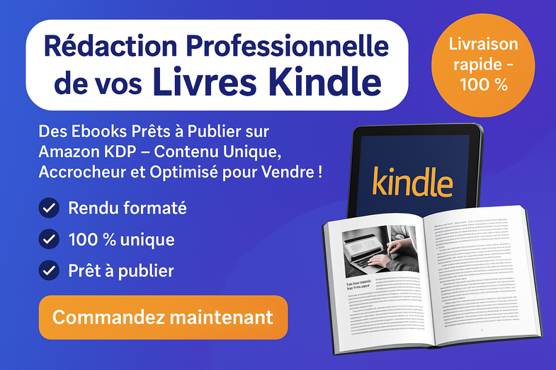Je vais écrire votre livre ou Ebook de qualité pour Amazon KDP par