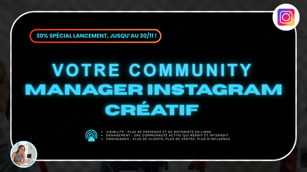 Je vais être votre community manager Instagram créatif par Artificialis