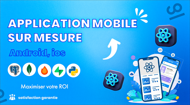Je vais créer votre application mobile iOS et Android avec React Native ...