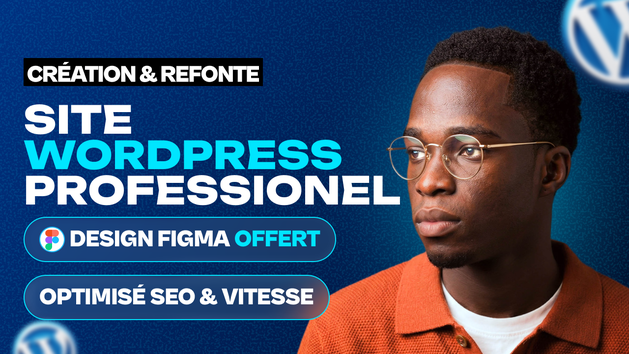 Je vais créer ou faire la refonte de votre site WordPress vitrine ...