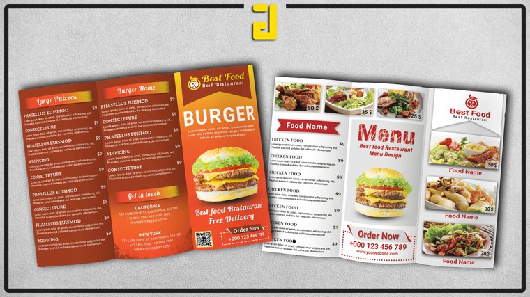 Je vais concevoir votre carte de menus pour restaurant ou café pour ...