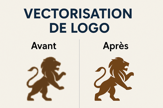 Je vais vectoriser votre logo pour obtenir une version propre, nette et ...