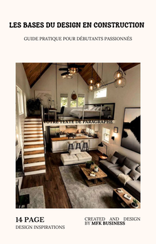Je vais rédiger une guide de création d'ebook sur le design intérieur ...