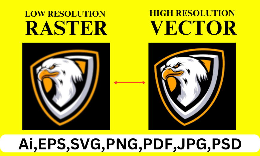 I will turn logo into vector tracing, convert to vector art, raster to ...