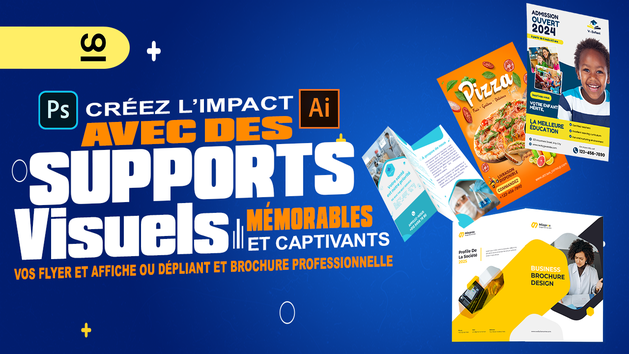 Je vais concevoir vos supports visuels percutants : Flyers et Affiches ...
