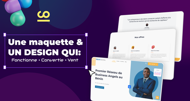 Je vais faire le design UX,UI de la maquette de votre site web ou ...
