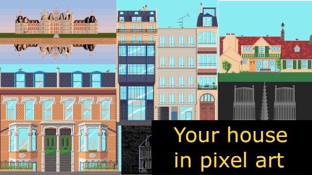 I will draw your house / building in pixel art by Vincent_Lacroix