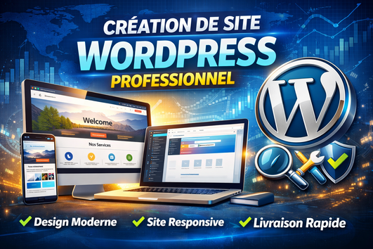 Je vais vous créer un site web WordPress professionnel par Dadobo1