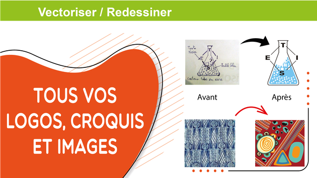 Je vais vectoriser, redessiner votre logo ou image pixelisé par Arivelo ...