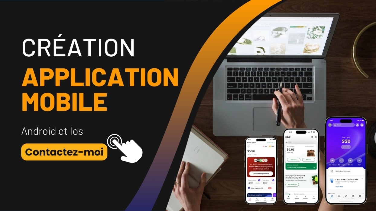 Illustration pour le service Création application mobile Android & IOS (Flutter)