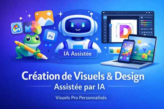 Je vais créer des visuels professionnels et percutants grâce à l'IA ...