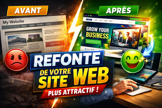 Je vais faire la refonte de votre site et le rendre plus attractif par ...