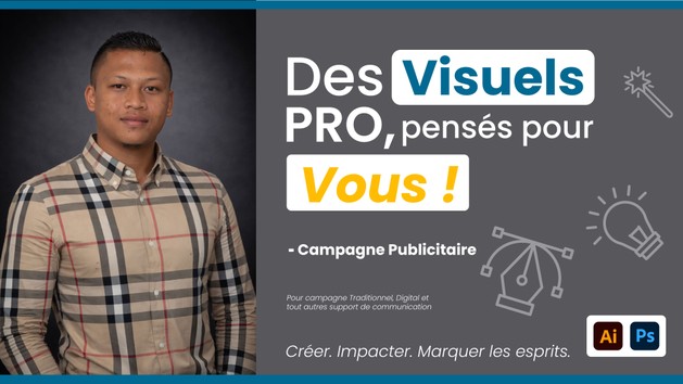 Je vais créer des visuels percutants pour tous vos produits et services ...