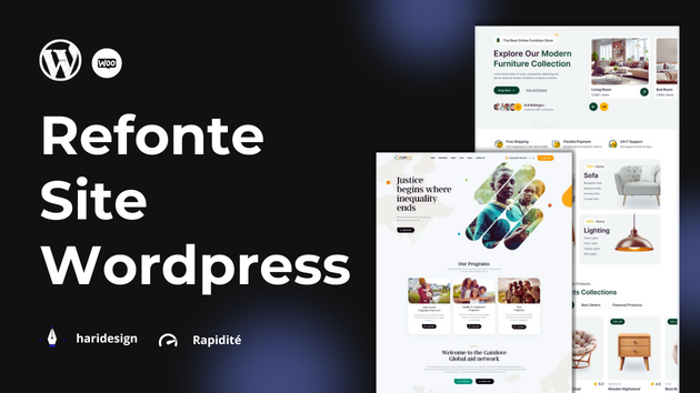 Je vais faire la refonte complète de votre site WordPress pour plus de ...