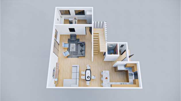 I will create stunning 3d floor plans renders for real estate or ...