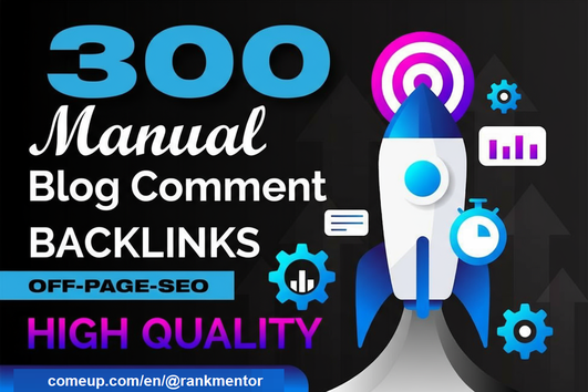 I will 300 Blog Comments Dofollow Backlinks Seo Service by rankmentor