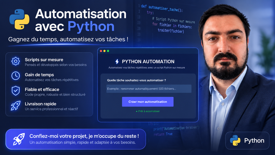 Je vais créer un script python sur mesure pour automatiser vos tâches ...