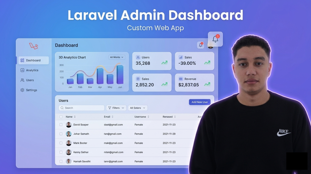 I will build a custom Laravel admin dashboard for your business by ...