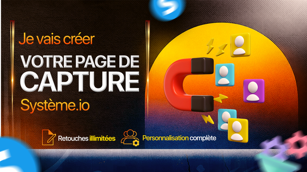 Je vais créer votre page de capture ou Landing Page Systeme.io par ...