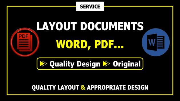 I will do the layout of your Word or PDF documents by Amour_Consulting