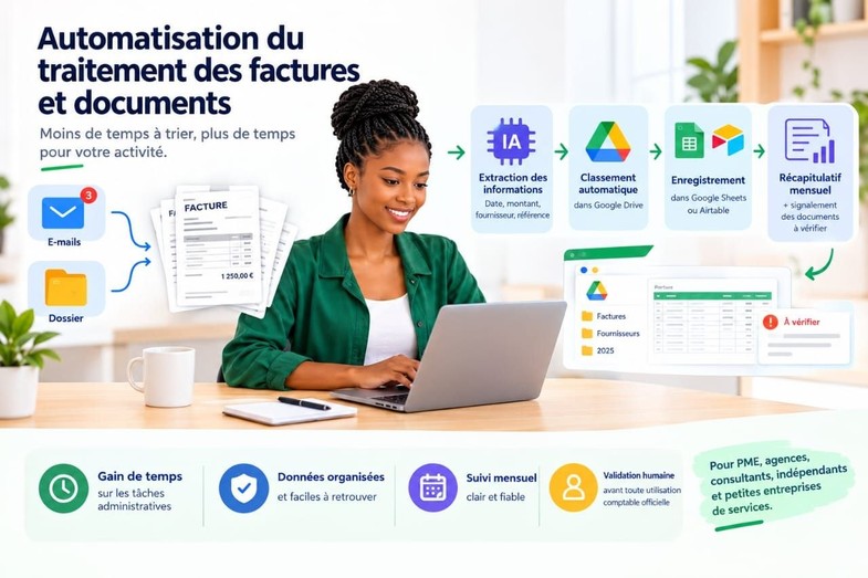 Je vais automatiser le traitement de vos factures avec n8n et lIA par ...