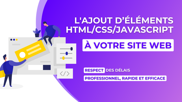 Je vais ajouter ou modifier des éléments sur votre site en HTML / CSS ...