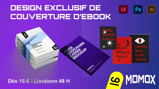 Je vais créer une couverture debook ou de livre papier professionnelle ...