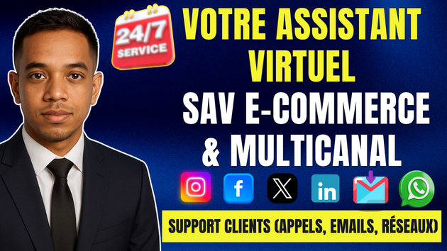Je vais gérer votre service client multicanal (e-mails, réseaux sociaux ...
