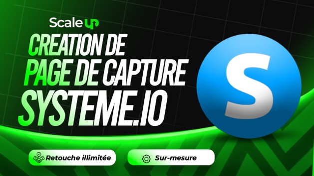 Je vais créer votre page de capture ou landing page système.io par Scale_Up