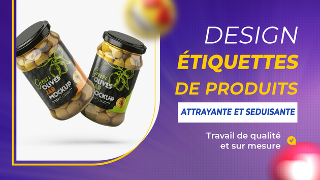 Je vais concevoir une étiquette sublime pour vos produits par LogoEx