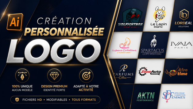 Je vais faire la création de logo professionnel unique et personnalisé ...