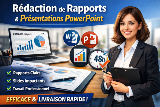Je vais Rédiger vos rapports et présentations PowerPoint par AICHAELMANSER