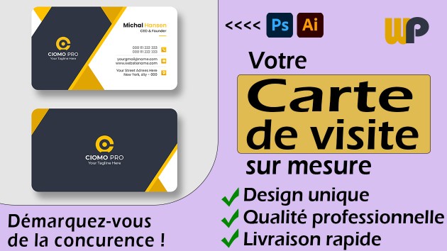 Je vais créer votre carte de visite sur mesure par wakilParaiso