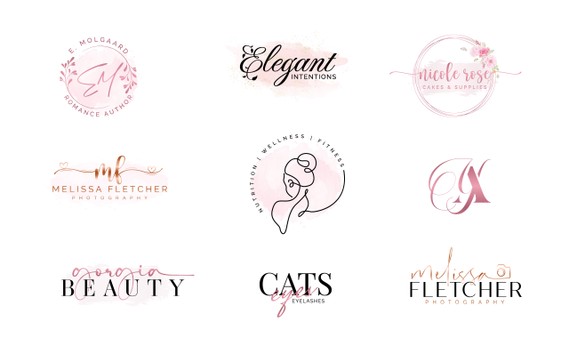 I will create an elegant & luxury, feminine logo design for your brand ...