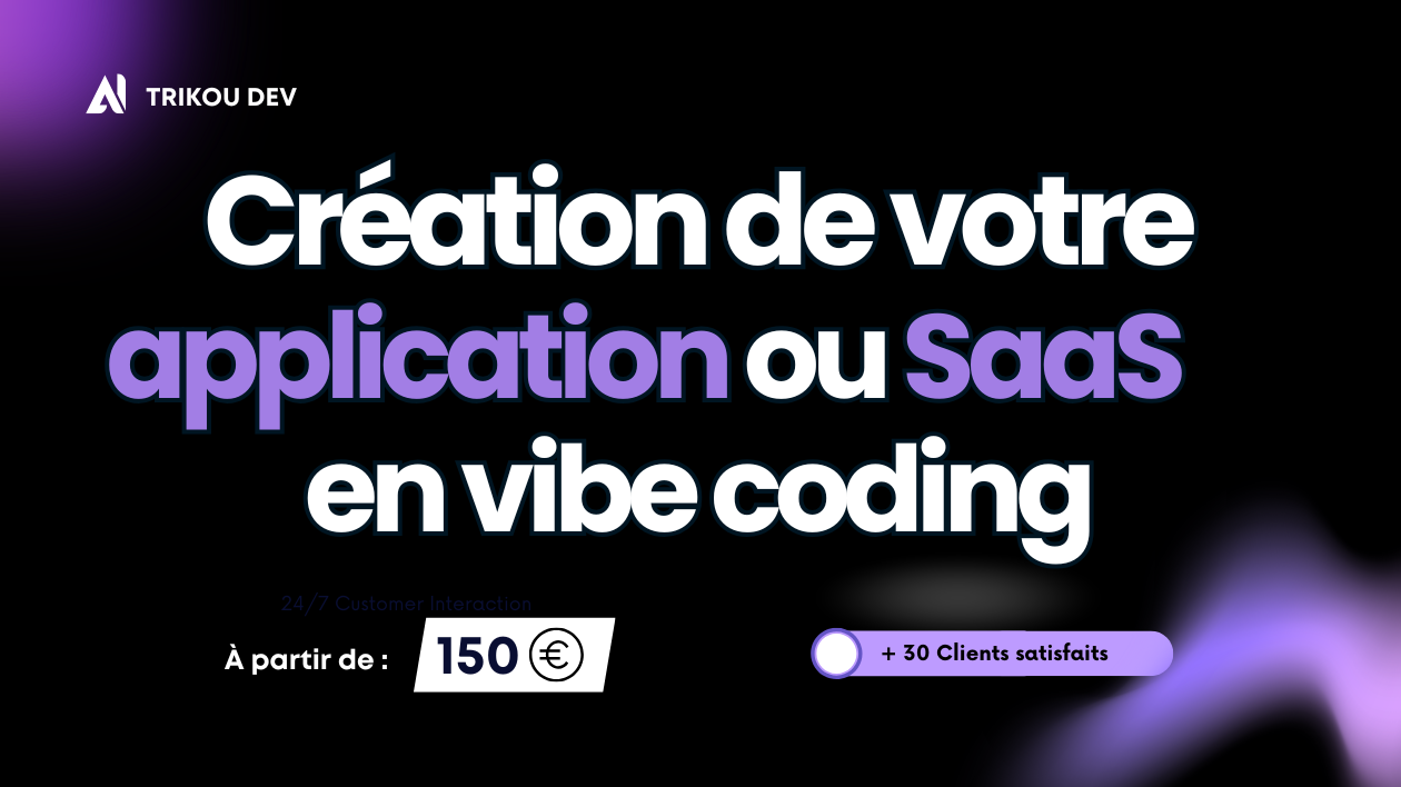 Je vais vibe coder votre applications web modernes, rapides et ...