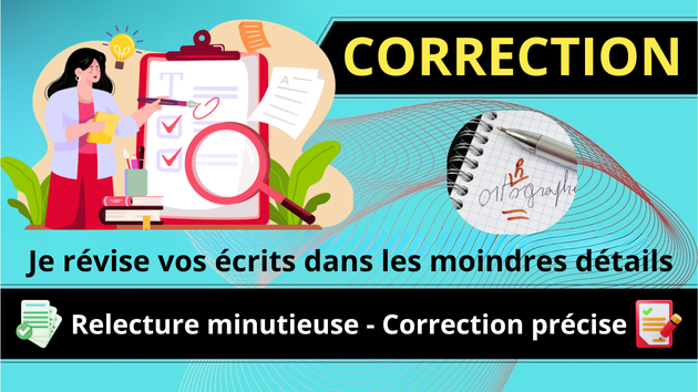 Je vais relire et corriger votre texte en français par Colombe_S