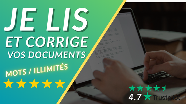 Je vais faire une beta lecture de votre document et corriger le texte ...