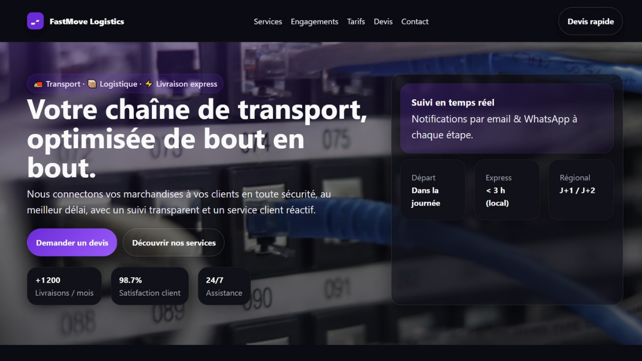 Je vais créer un site vitrine professionnel et responsive pour votre ...