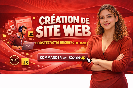 Je vais créer votre site web moderne et rapide avec Next.js par Iconia