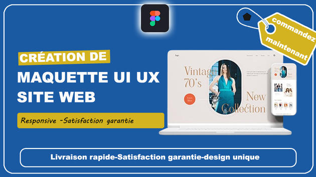 Je vais créer votre maquette responsive design UX/UI pour site web ou ...
