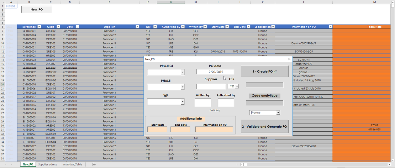Je vais automatiser vos activités Excel (modélisation, macros VBA, userform)