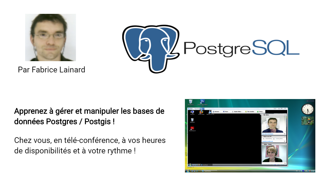 Je vais vous apprendre à développer vos bases de données PostgreSQL / PostGis