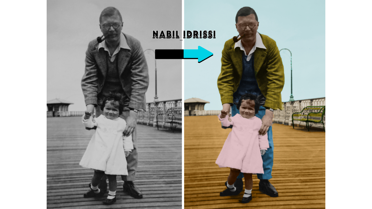 Je vais transformer votre photo noir et blanc en couleur par Nabil_idrissi
