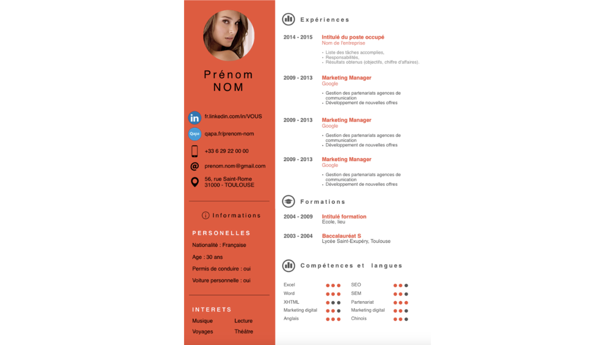 Je vais réaliser une lettre de motivation et un CV professionnels