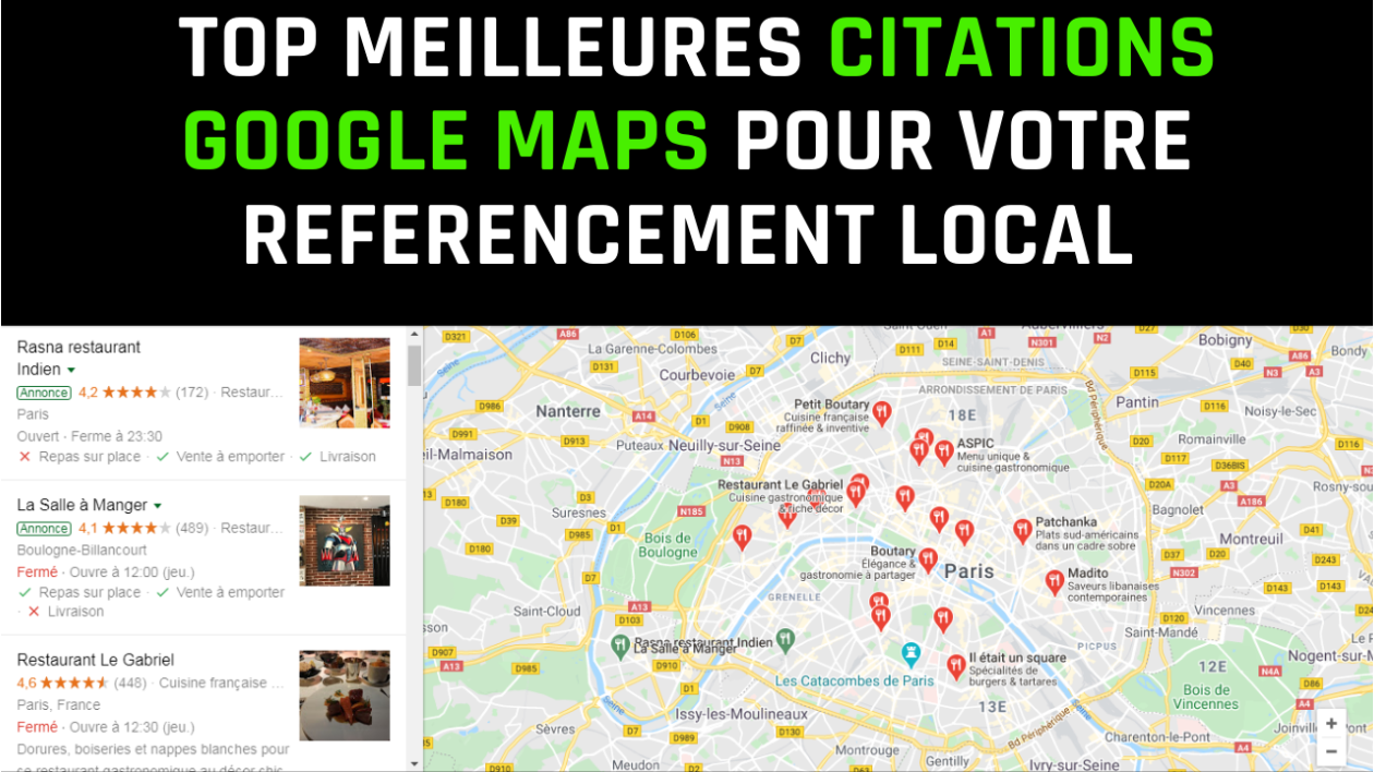 Je vais optimiser votre référencement local Google maps grâce aux citations pour avoir une bonne visibilité